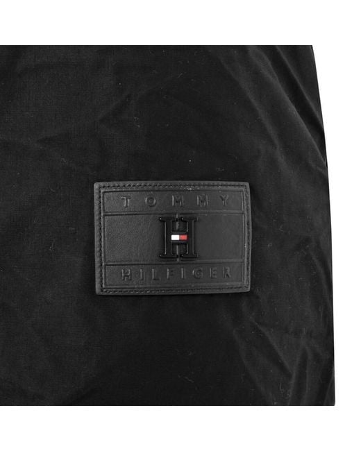 Tommy Hilfiger Fleece Rockie Dry Wax Parka Jacket in Black for Men - Lyst
