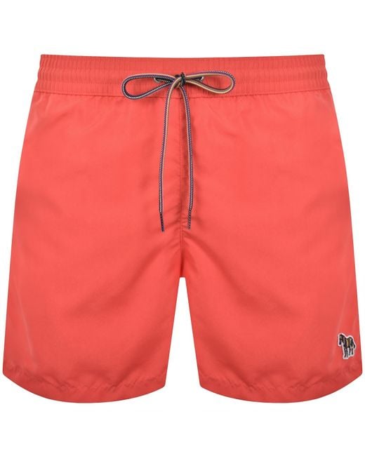 Paul Smith Red Zebra Swim Shorts for men