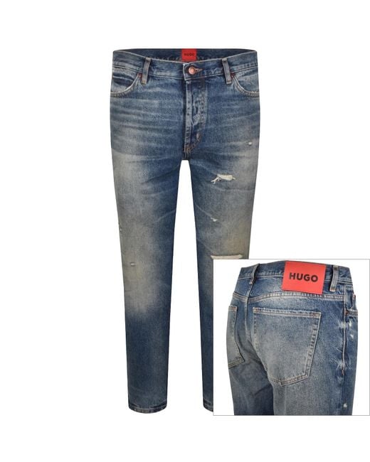 HUGO Blue 634 Tapered Fit Jeans Medium for men