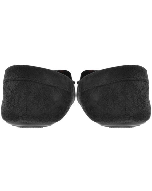Farah Black Farah Nicken Mule Slippers for men