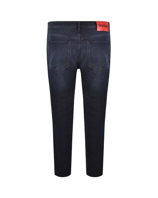 HUGO Blue 634 Tapered Fit Jeans Mid Wash for men