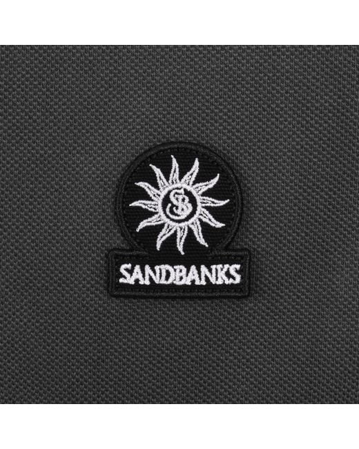 Sandbanks Black Badge Logo Polo T Shirt for men