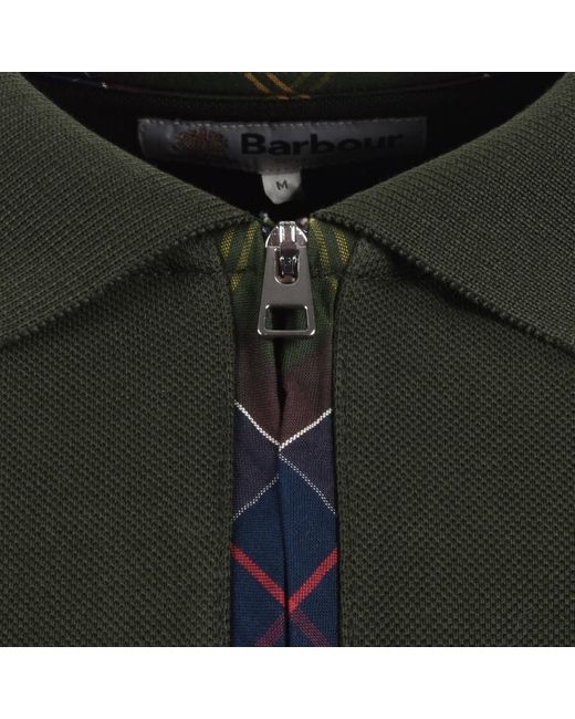 Barbour Green Stately Polo T Shirt for men