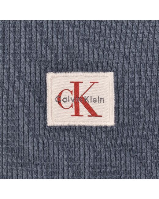 Calvin Klein Blue Jeans Waffle T Shirt for men
