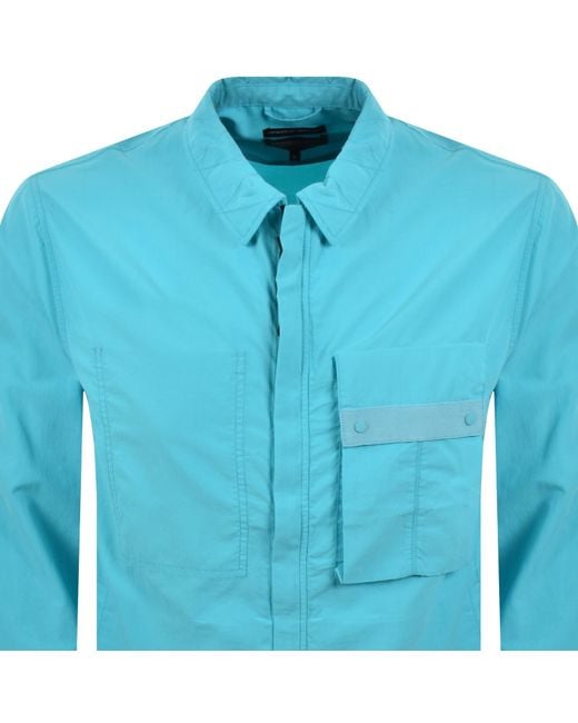 Marshall Artist Blue Woodvale Overshirt for men