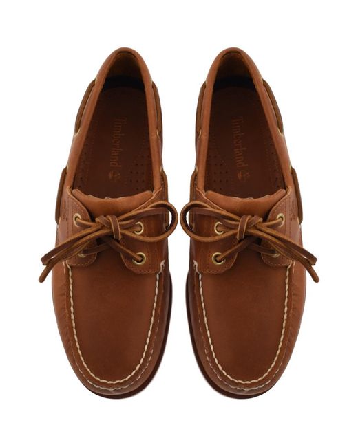 Timberland Brown Classic Boat Shoes for men