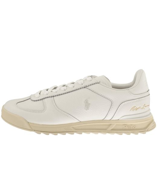 Ralph Lauren White Varick Trainers for men