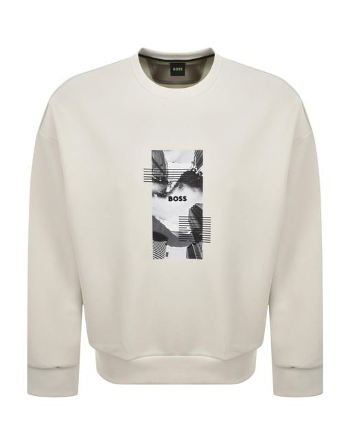 Boss White Boss Stenson Zone Sweatshirt for men