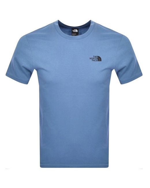 The North Face Blue Simple Dome T Shirt for men