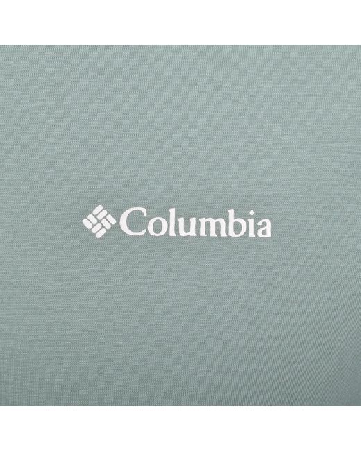 Columbia Green Basic Logo T Shirt for men