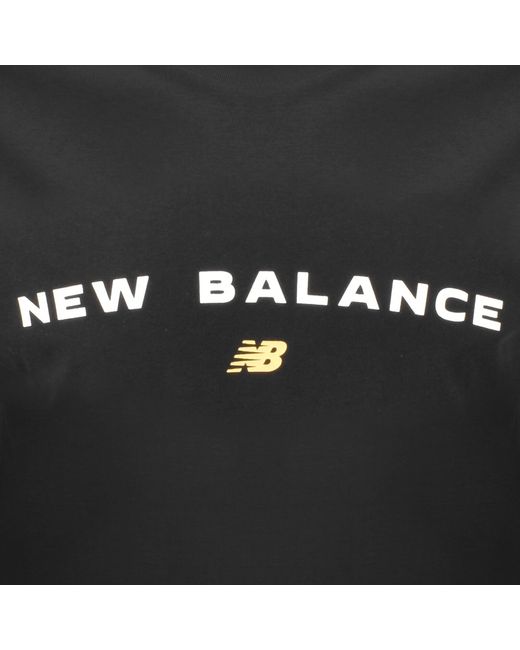 New Balance Black Reimagined Graphic T Shirt for men