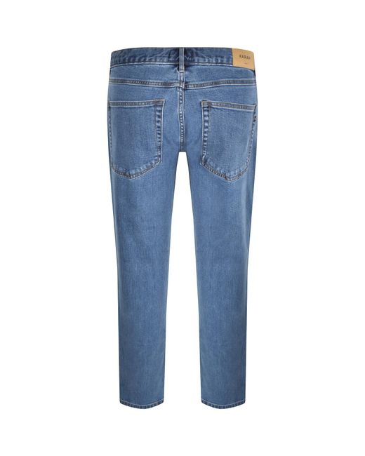 Farah Blue Farah Elm Mid Wash Slim Fit Jeans for men