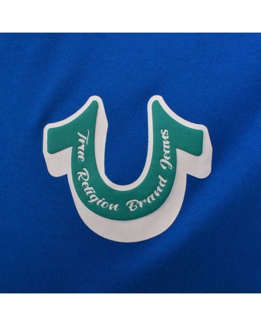 True Religion Blue Super Logo T Shirt for men