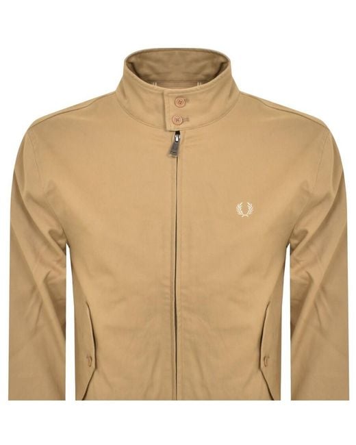 Fred Perry Natural Cord Harrington Jacket for men