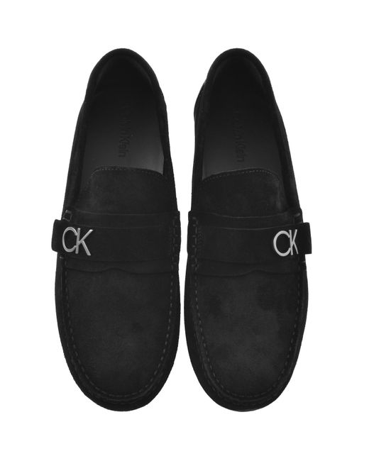 Calvin Klein Black Driving Shoes for men
