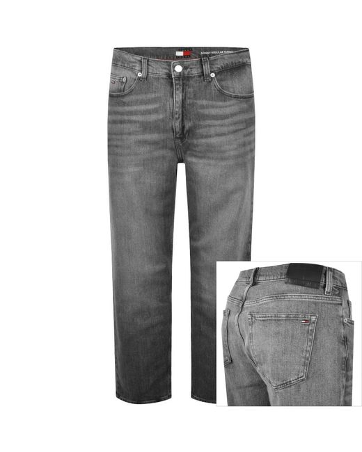 Tommy Hilfiger Gray Sonny Regular Tapered Jeans for men
