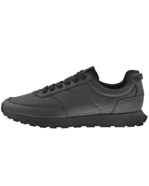 HUGO Black Icelin Runn Trainers for men
