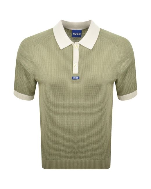 HUGO Green Siablo Knit Polo for men