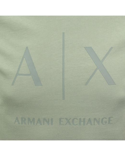 ARMANI EXCHANGE Green Slim Fit Crew Neck T Shirt for men