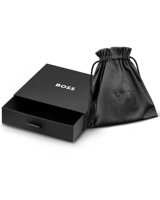 BOSS BUSINESS Metallic Boss Kode Link Bracelet for men