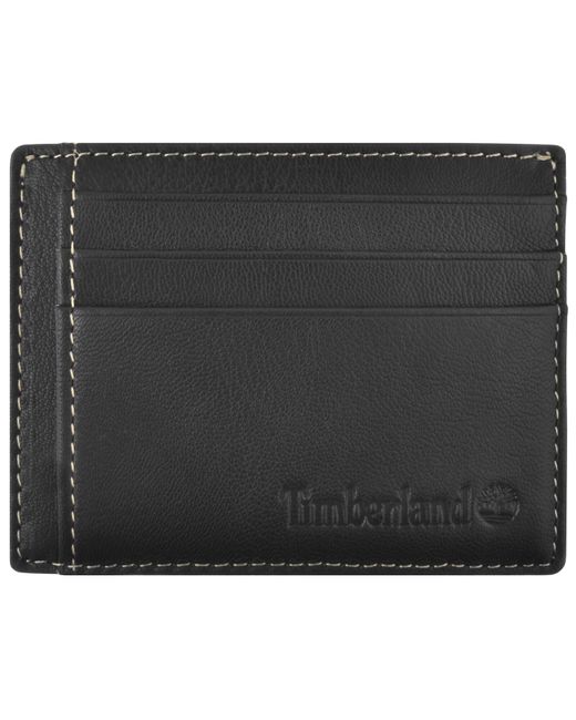 Timberland Black Milled Card Holder for men