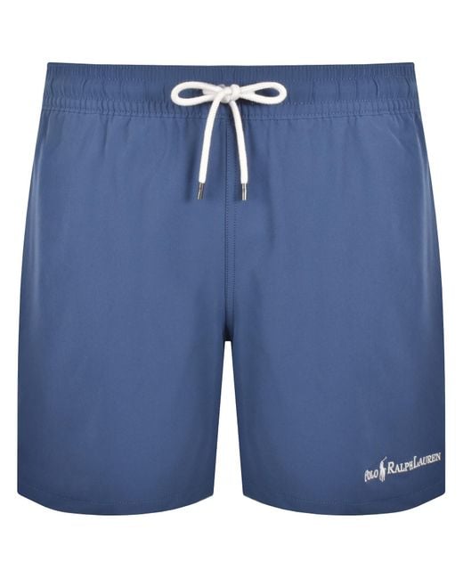 Ralph Lauren Blue Traveller Swim Shorts for men