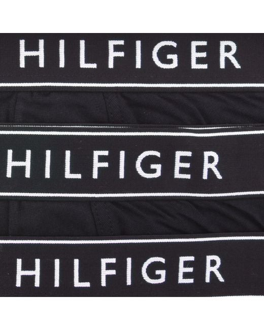 Tommy Hilfiger Black 3 Pack Boxer Briefs for men