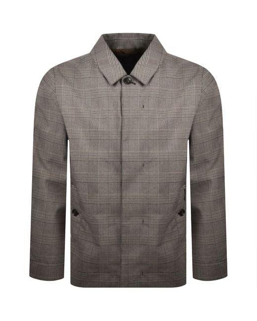 Barbour Gray Modern Short Lorden Mac Jacket for men