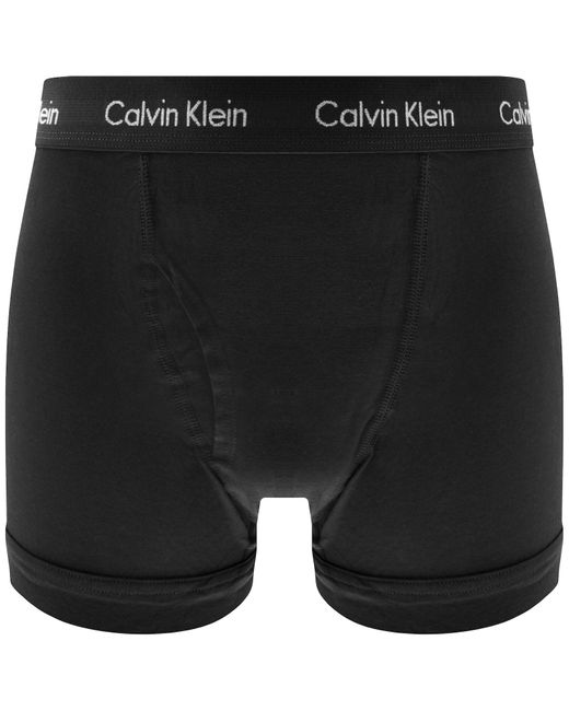 Calvin Klein Blue Underwear 3 Pack Trunks for men