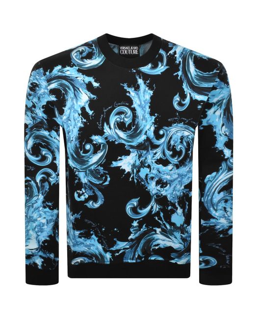 Versace Jeans Blue Couture Logo Sweatshirt for men