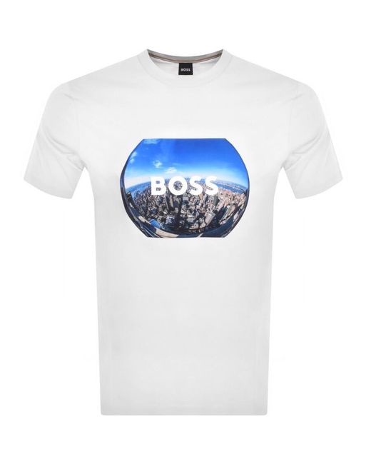 BOSS BUSINESS Blue Boss Tiburt 511 T Shirt for men