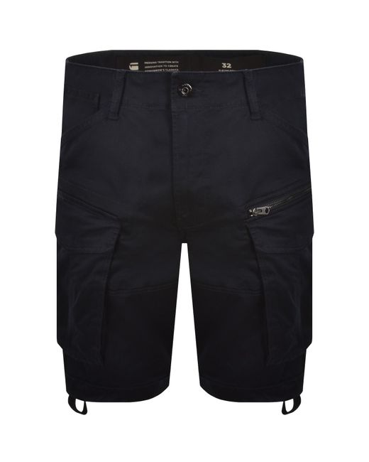 G-Star Blue Raw Rovic Loose Shorts for men