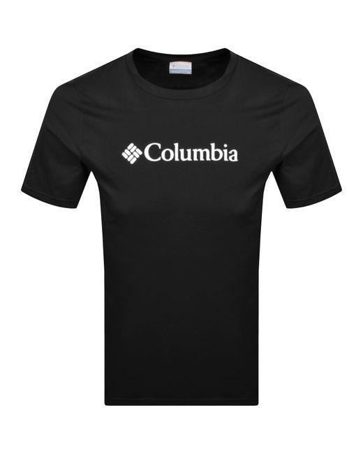 Columbia Black Basic Logo T Shirt for men