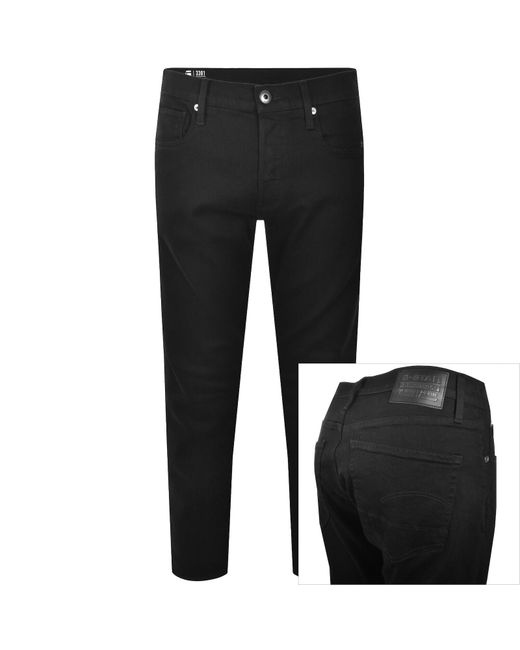 G-Star Black G-Star 3301 Slim Fit Jeans Pitch for men