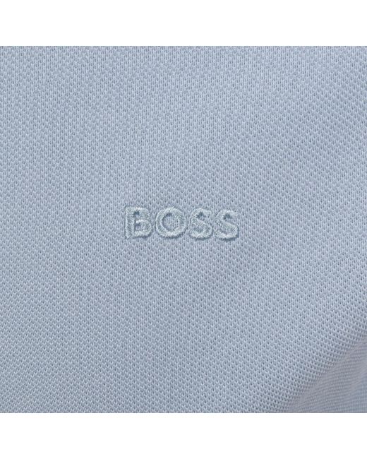 BOSS BUSINESS Blue Boss Pallas Polo T Shirt Light for men