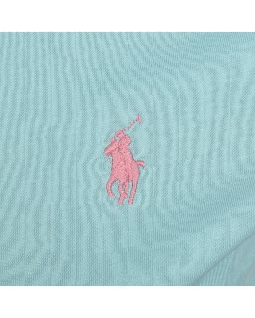 Ralph Lauren Blue Crew Neck Slim Fit T Shirt for men