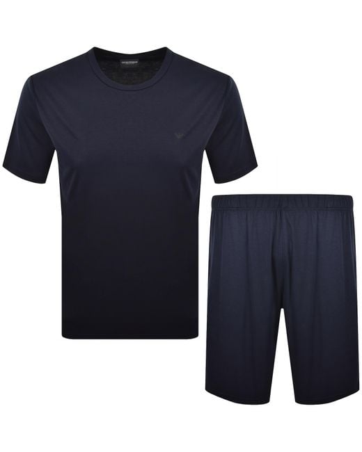 Armani Blue Emporio Loungewear Set for men