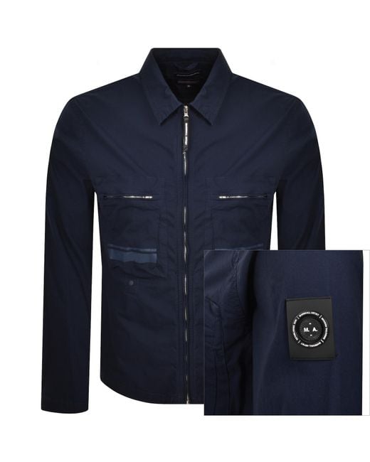 Marshall Artist Blue Seafield Overshirt for men
