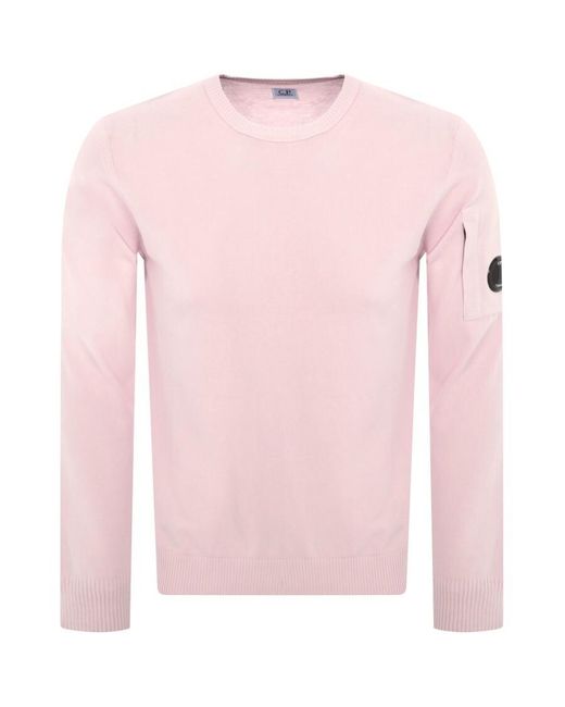 C P Company Pink Cp Company Crepe Knit Jumper for men