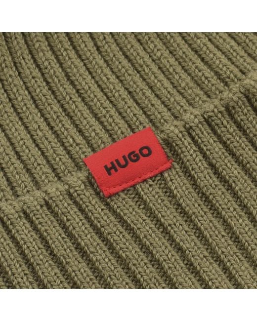 HUGO Green Xola Wool Beanie for men