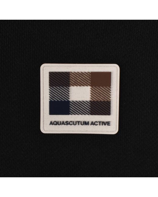 Aquascutum Black Badge Full Zip Hoodie for men