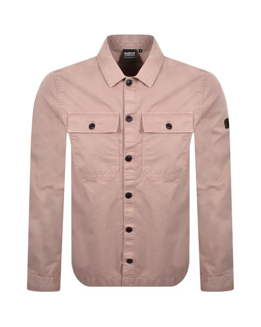 Barbour Pink Arlo Overshirt for men