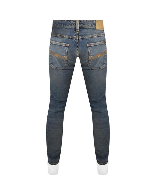 Nudie Jeans Blue Jeans Tight Terry Jeans for men