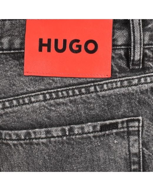 HUGO Gray 634 Tapered Fit Jeans for men