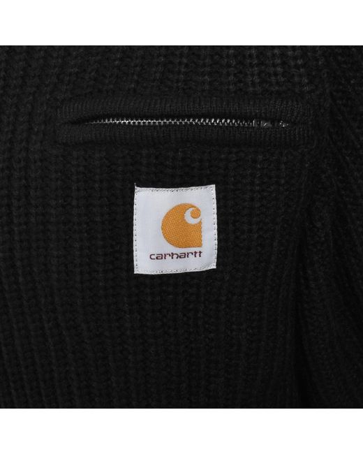 Carhartt Black Detroit Half Zip Jumper for men