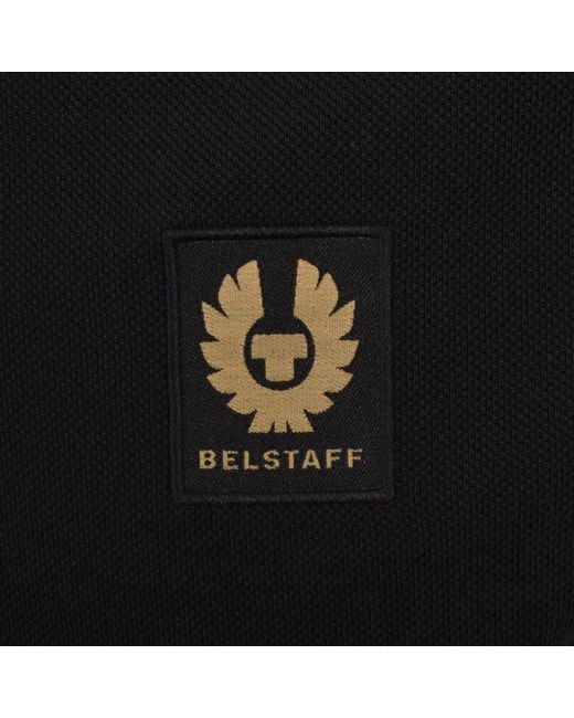 Belstaff Black Tipped Polo T Shirt for men