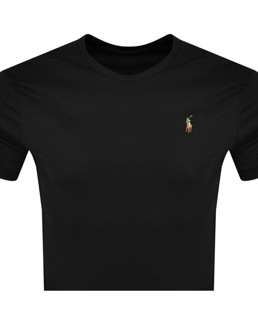 Ralph Lauren Black Crew Neck T Shirt for men