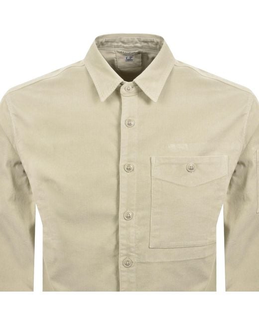 C P Company Natural Cp Company Corduroy Shirt for men