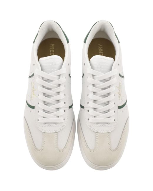 Fred Perry Metallic B4 Leather Trainers for men