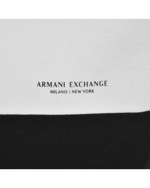 ARMANI EXCHANGE Blue Polo T Shirt for men